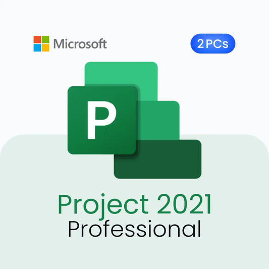 Microsoft Project 2021 Professional – Lifetime License for 2 PCs