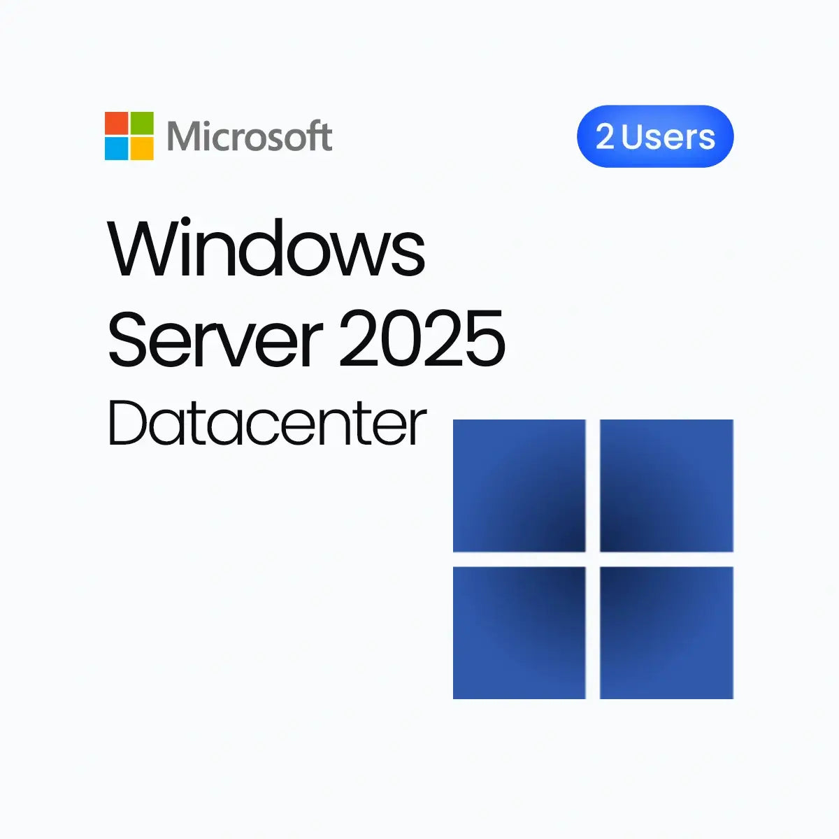 Windows Server 2025 Datacenter – Lifetime License for 2 Users